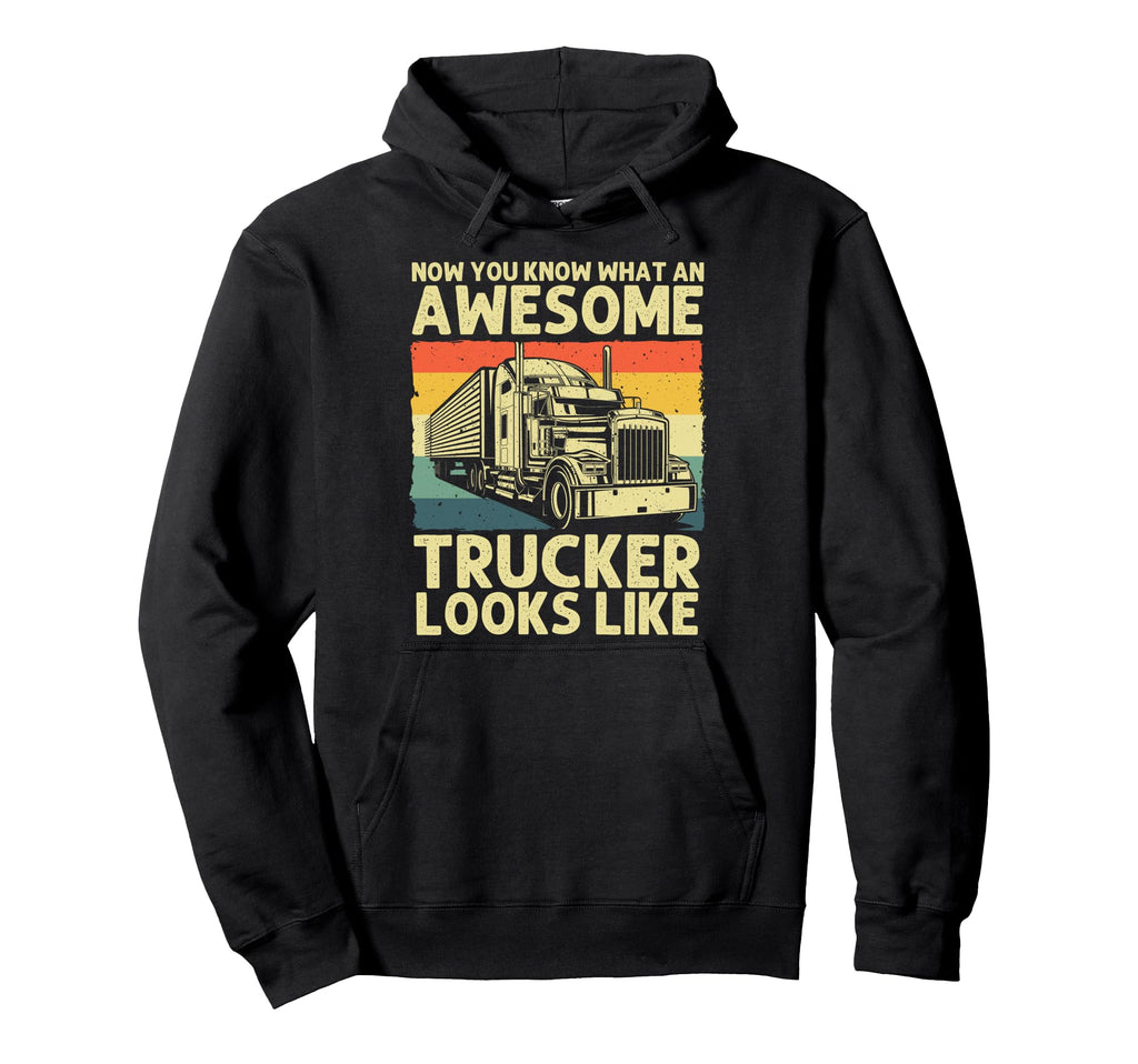 Best Truck Driver Art Dad Trucking Cdl Hoodie - Minimalist Print Unisex - T-Shirt, Sweatshirt, Hoodie