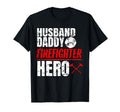 Firefighter Husband Daddy Hero T-Shirt - Aesthetic Graphic Men Women - T-Shirt, Sweatshirt, Hoodie