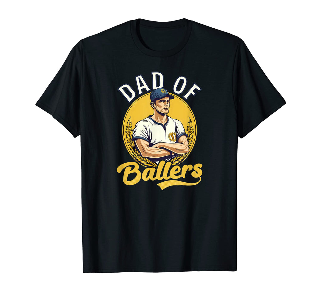 Dad Ballers Baseball Dad T-Shirt - Minimalist Print Unisex - T-Shirt, Sweatshirt, Hoodie