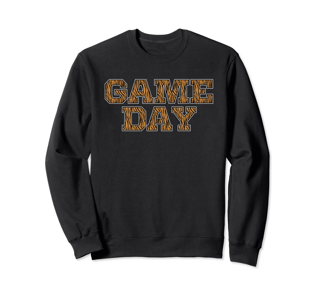 Game Day Tiger Animal Sports Sweatshirt - Casual Everyday Wear Unisex - T-Shirt, Sweatshirt, Hoodie