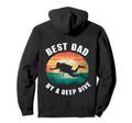Funny Best Dad Scuba Diving Hoodie - Minimalist Print Unisex - T-Shirt, Sweatshirt, Hoodie