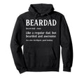Funny Bearded Dad Beardad Defined Hoodie - Aesthetic Graphic Men Women - T-Shirt, Sweatshirt, Hoodie