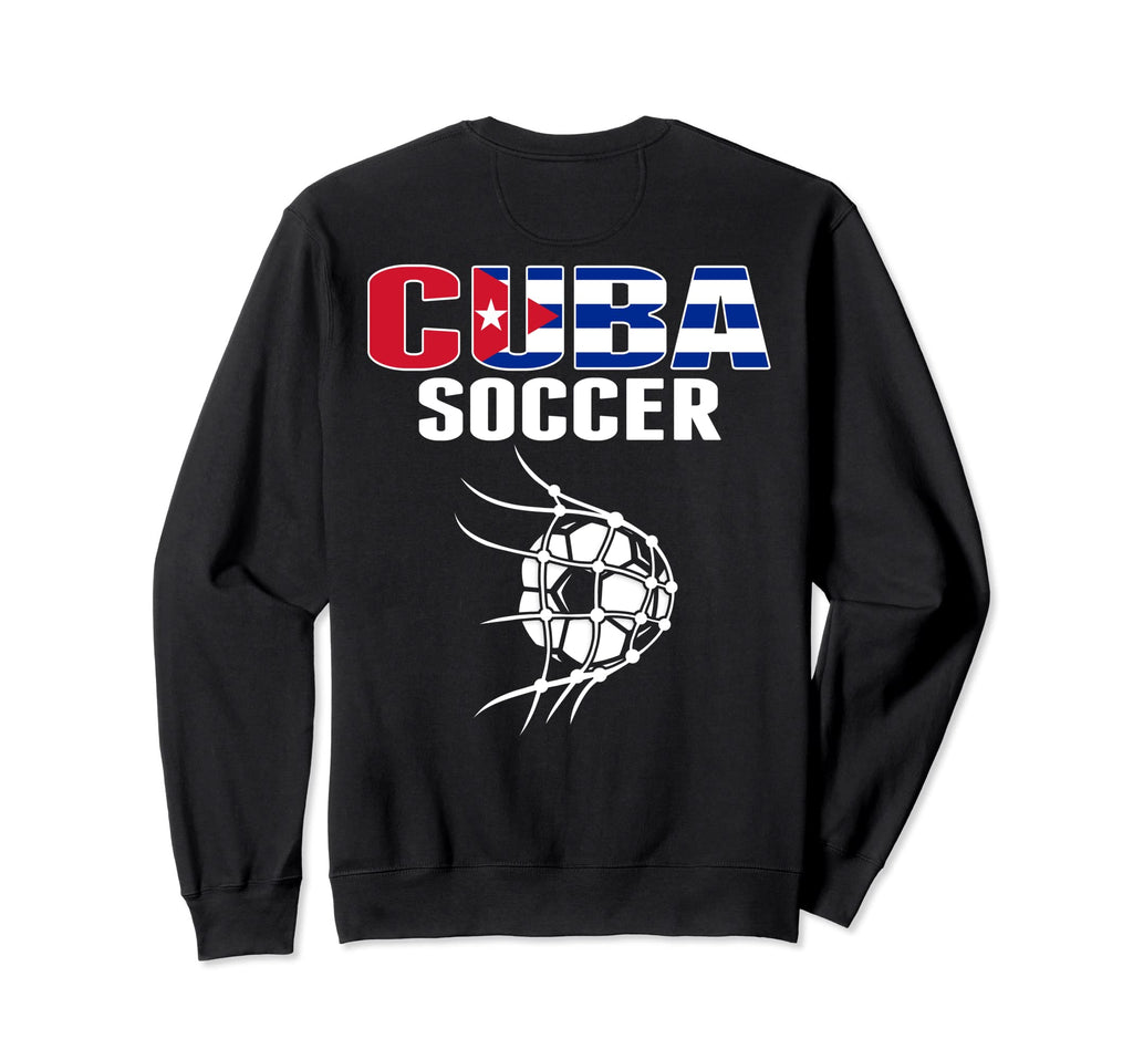 Cuba Soccer Ball Net Goal Cuban Sweatshirt - Graphic Print for Adults - T-Shirt, Sweatshirt, Hoodie