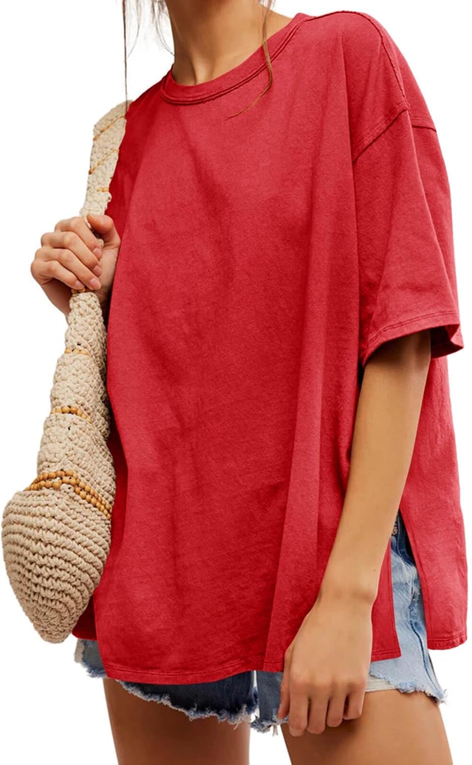 Womens Oversized Summer Casual Short Sleeve Crew Neck - Adult & Kids T-Shirts, Sweatshirts & Hoodies apparel design preview 1