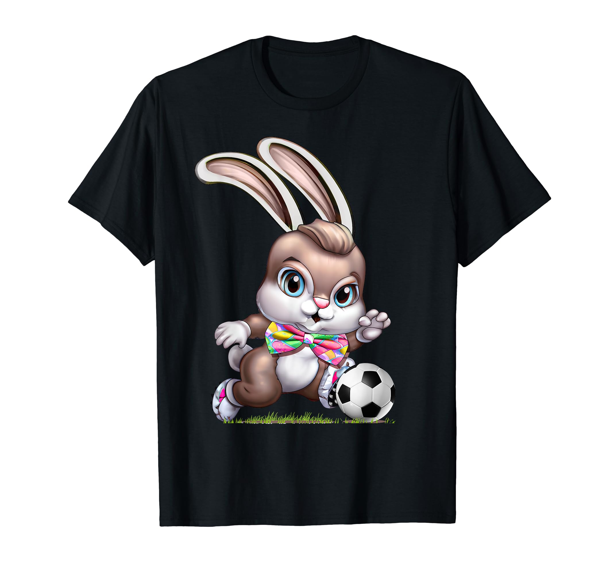 Easter Bunny Rabbit Soccer Football T-Shirt - Aesthetic Graphic for Adults - T-Shirt, Sweatshirt, Hoodie