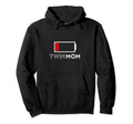 Funny Twin Mom Low Battery Or Mommy Or Hoodie - Trendy Graphic for Adults - T-Shirt, Sweatshirt, Hoodie