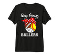 Busy Raising Ballers Funny Softball T-Shirt - Graphic Print Unisex - T-Shirt, Sweatshirt, Hoodie