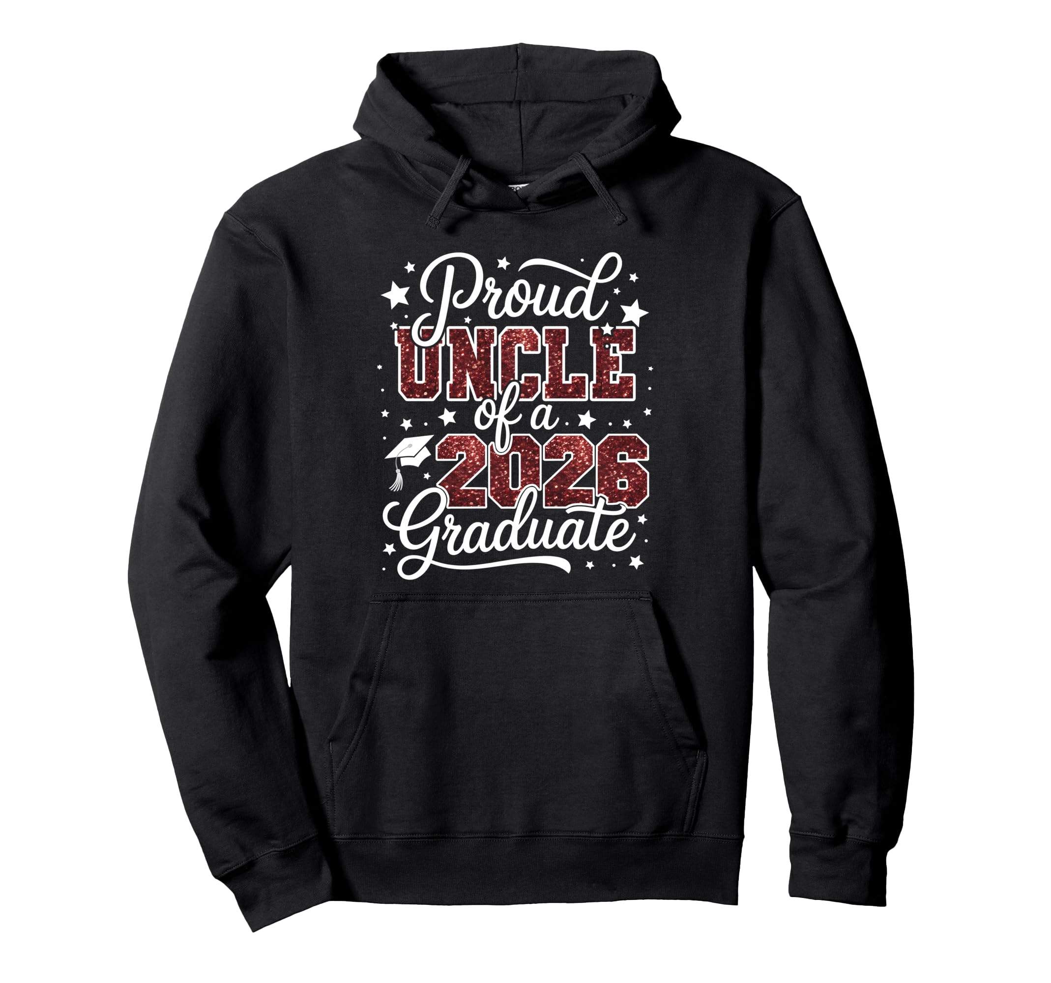 Proud Uncle Class 2026 Graduate Senior Hoodie - Aesthetic Graphic Unisex - T-Shirt, Sweatshirt, Hoodie