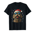 Goldendoodle Labradoodle Dog Santa Hat T-Shirt - Trendy Graphic Men Women - T-Shirt, Sweatshirt, Hoodie