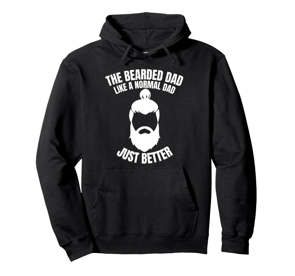 Bearded Skull Dad Beard Funny Superhero Hoodie - Graphic Print for Adults - T-Shirt, Sweatshirt, Hoodie