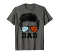 Mens Volleyball Basketball Dad T-Shirt - Fun Novelty Design for Adults - T-Shirt, Sweatshirt, Hoodie