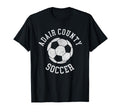 Adair County Soccer Distressed 90S T-Shirt - Novelty Apparel Unisex - T-Shirt, Sweatshirt, Hoodie