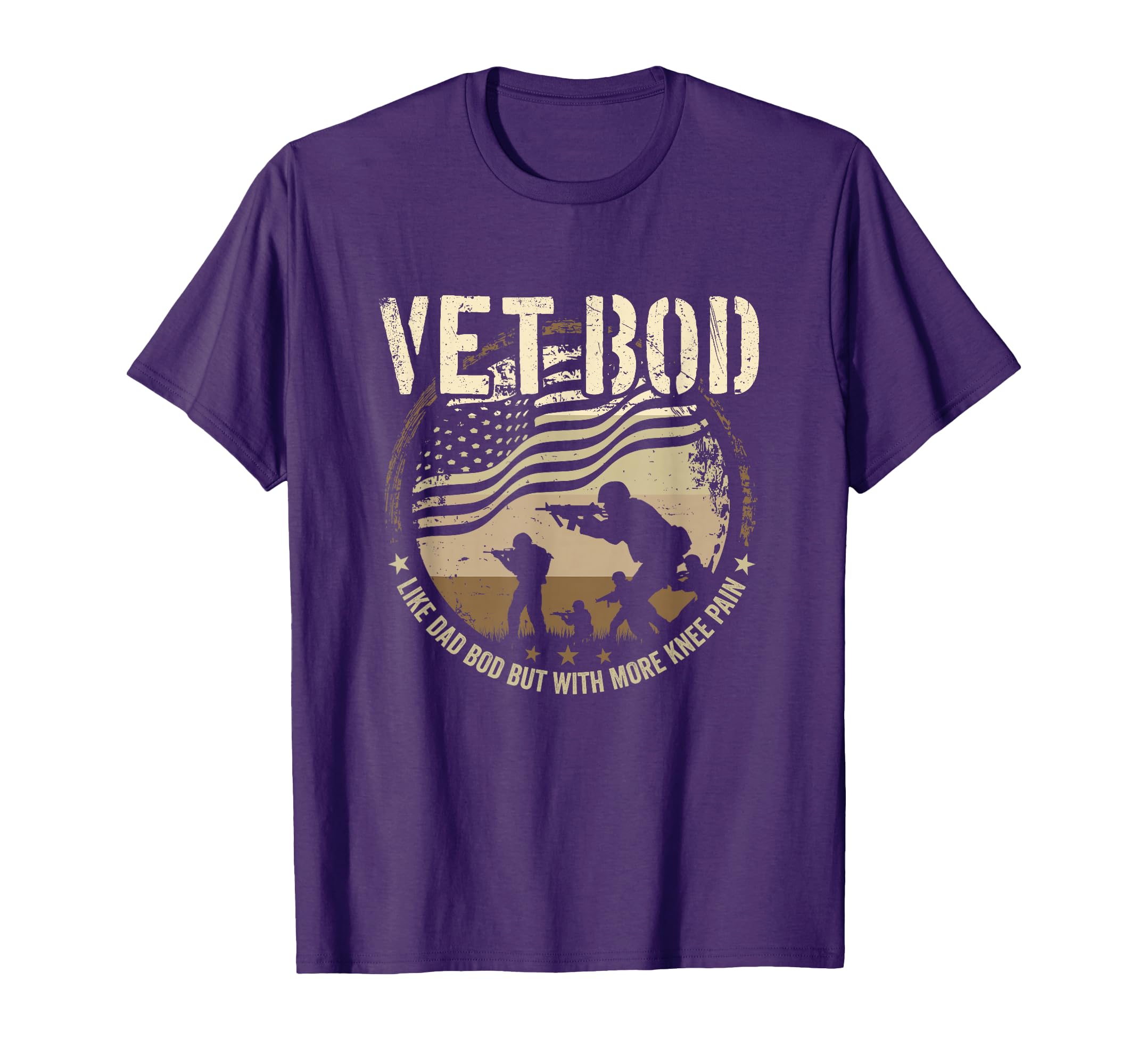 Vet Bod Like Dad Bod But More Knee Pain T-Shirt - Trendy Graphic Unisex - T-Shirt, Sweatshirt, Hoodie