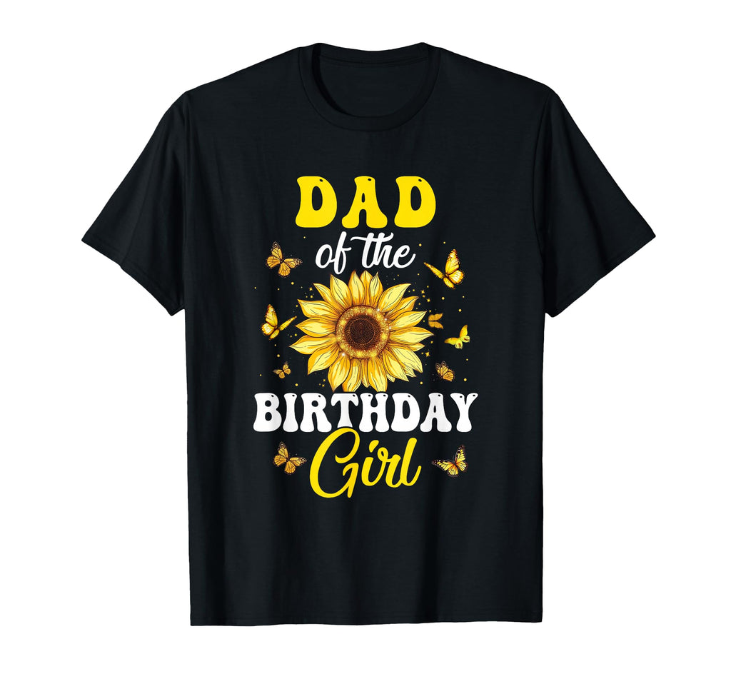 Dad Birthday Sunflower Party Family T-Shirt - Aesthetic Graphic for Adults - T-Shirt, Sweatshirt, Hoodie