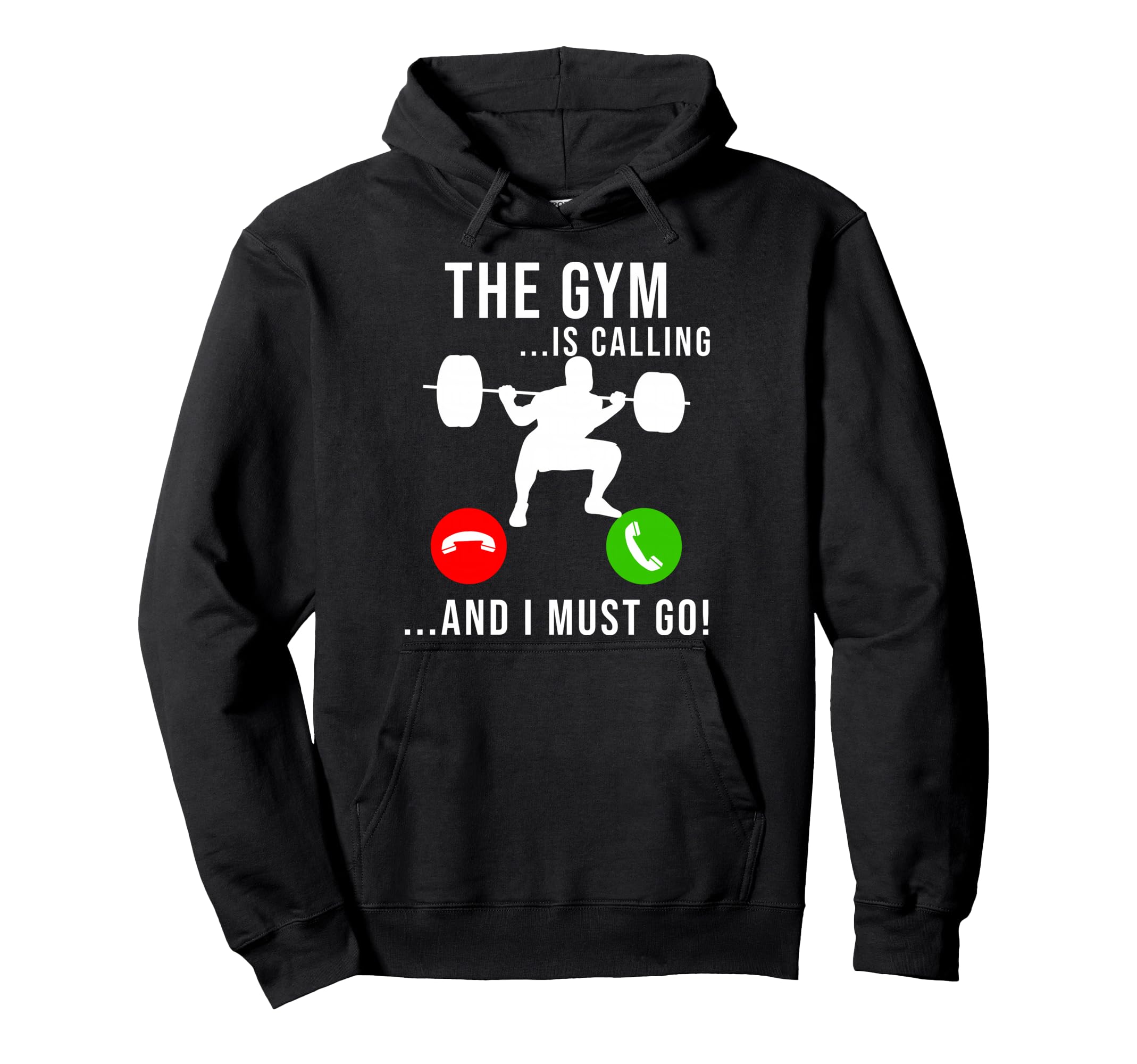 Gym Is Calling Workout Fitness Hoodie - Custom Art Print Unisex - T-Shirt, Sweatshirt, Hoodie