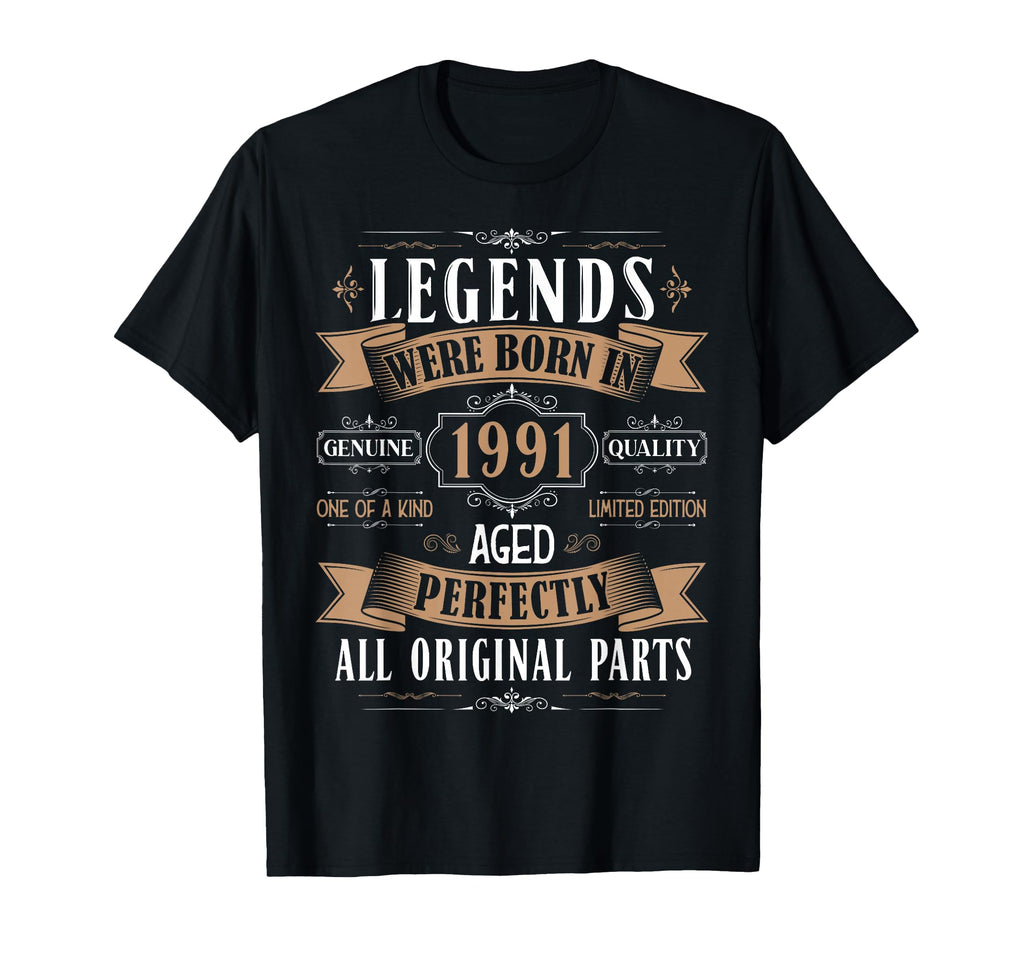 Legends Born 1991 35Th Birthday 35 T-Shirt - Trendy Graphic Men Women - T-Shirt, Sweatshirt, Hoodie