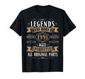Legends Born 1991 35Th Birthday 35 T-Shirt - Trendy Graphic Men Women - T-Shirt, Sweatshirt, Hoodie