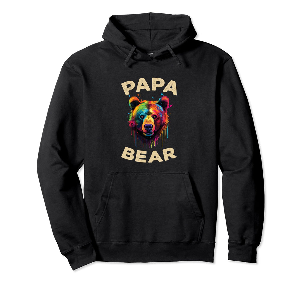 Funny Dad Papa Bear Fathers Day Hoodie - Casual Everyday Wear for Adults - T-Shirt, Sweatshirt, Hoodie