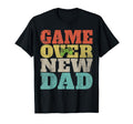 Game Over New Dad T-Shirt - Minimalist Print for Adults - T-Shirt, Sweatshirt, Hoodie