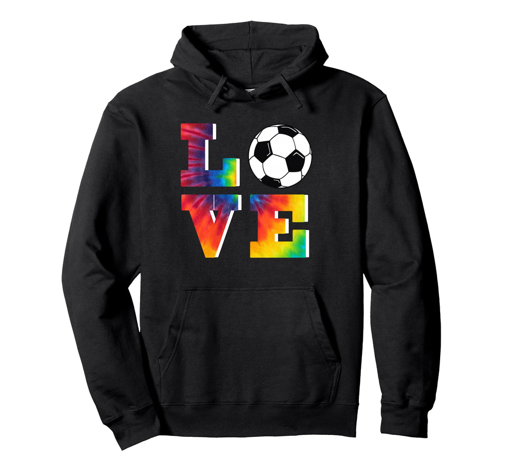 Soccer Tie Dye Big Love Teen Player Hoodie - Fun Novelty Design Unisex - T-Shirt, Sweatshirt, Hoodie