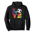 Soccer Tie Dye Big Love Teen Player Hoodie - Fun Novelty Design Unisex - T-Shirt, Sweatshirt, Hoodie