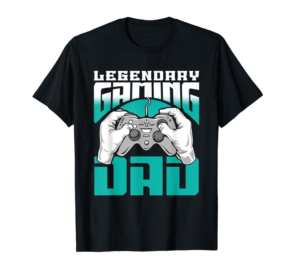 Legendary Gaming Dad Father Gamer Video T-Shirt - Graphic Print Unisex - T-Shirt, Sweatshirt, Hoodie