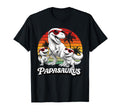 Papasaurus T Rex Dinosaur Funny Dad T-Shirt - Minimalist Print Men Women - T-Shirt, Sweatshirt, Hoodie
