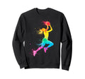 Colorful Graffiti Basketball Player Slam Sweatshirt - Graphic Print Unisex - T-Shirt, Sweatshirt, Hoodie