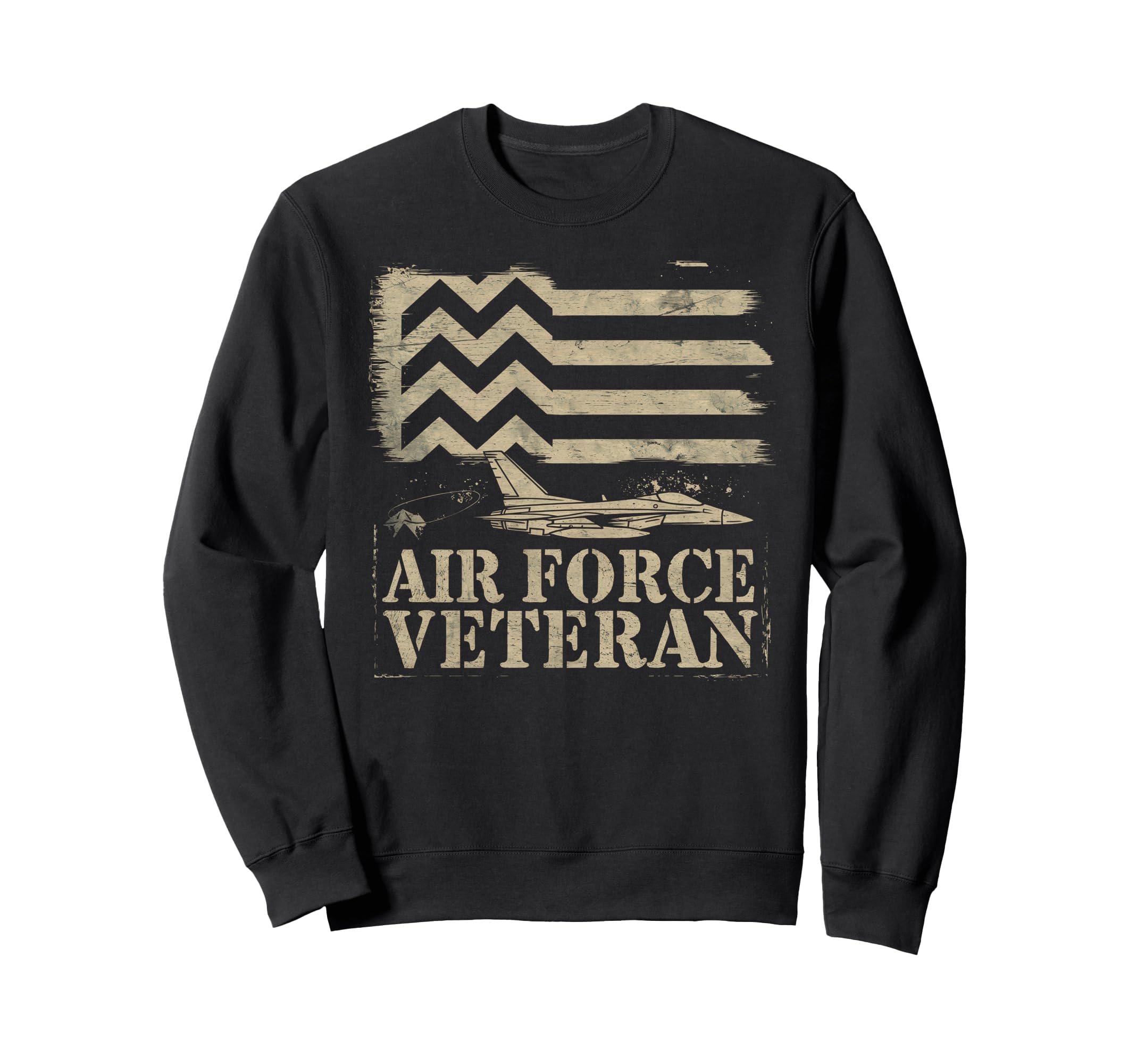 Air Force Veteran Us American Flag Dad Sweatshirt - Graphic Print Unisex - T-Shirt, Sweatshirt, Hoodie