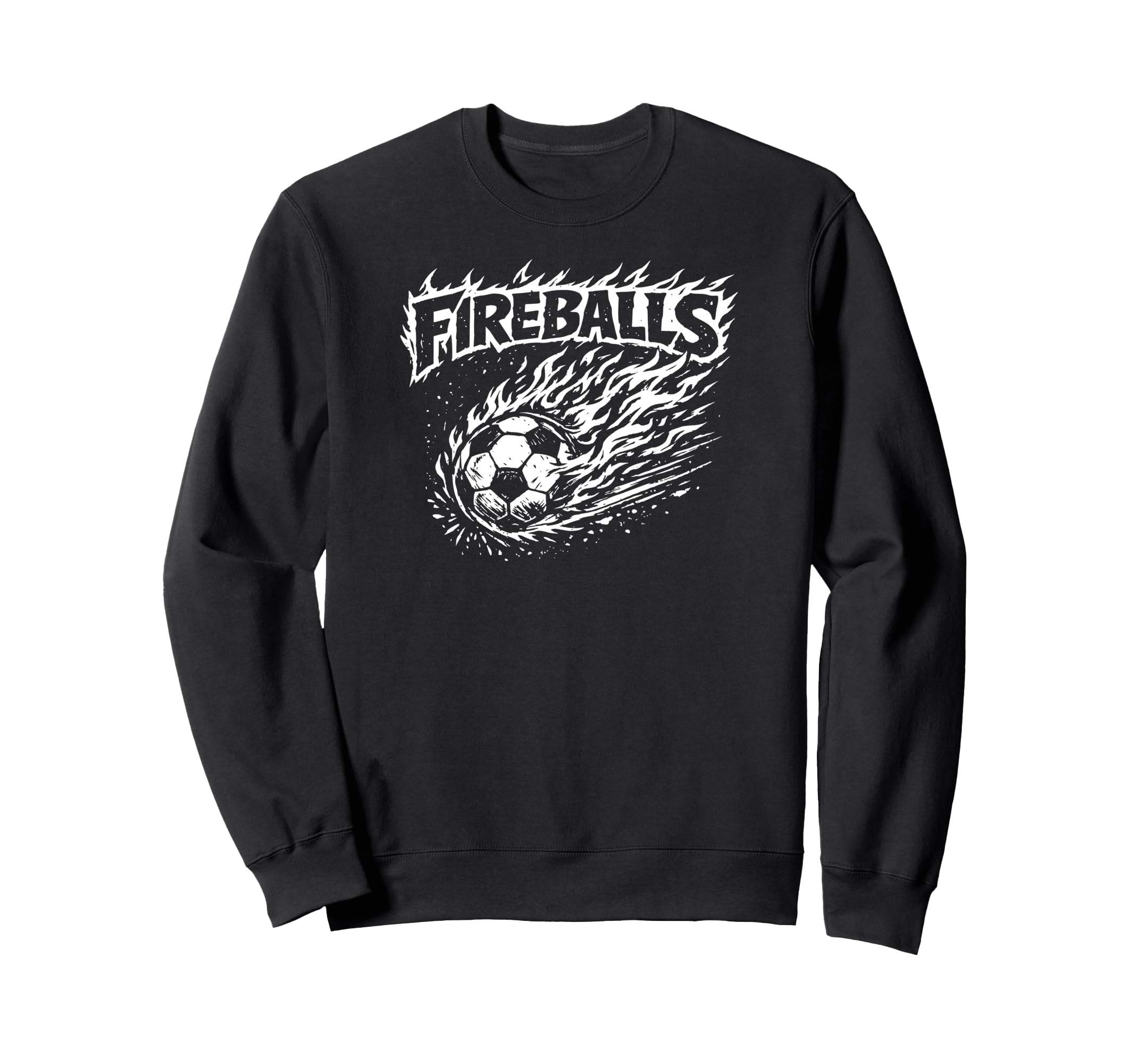 Fireballs Zine Ink Soccer Mascot Sweatshirt - Trendy Graphic Men Women - T-Shirt, Sweatshirt, Hoodie