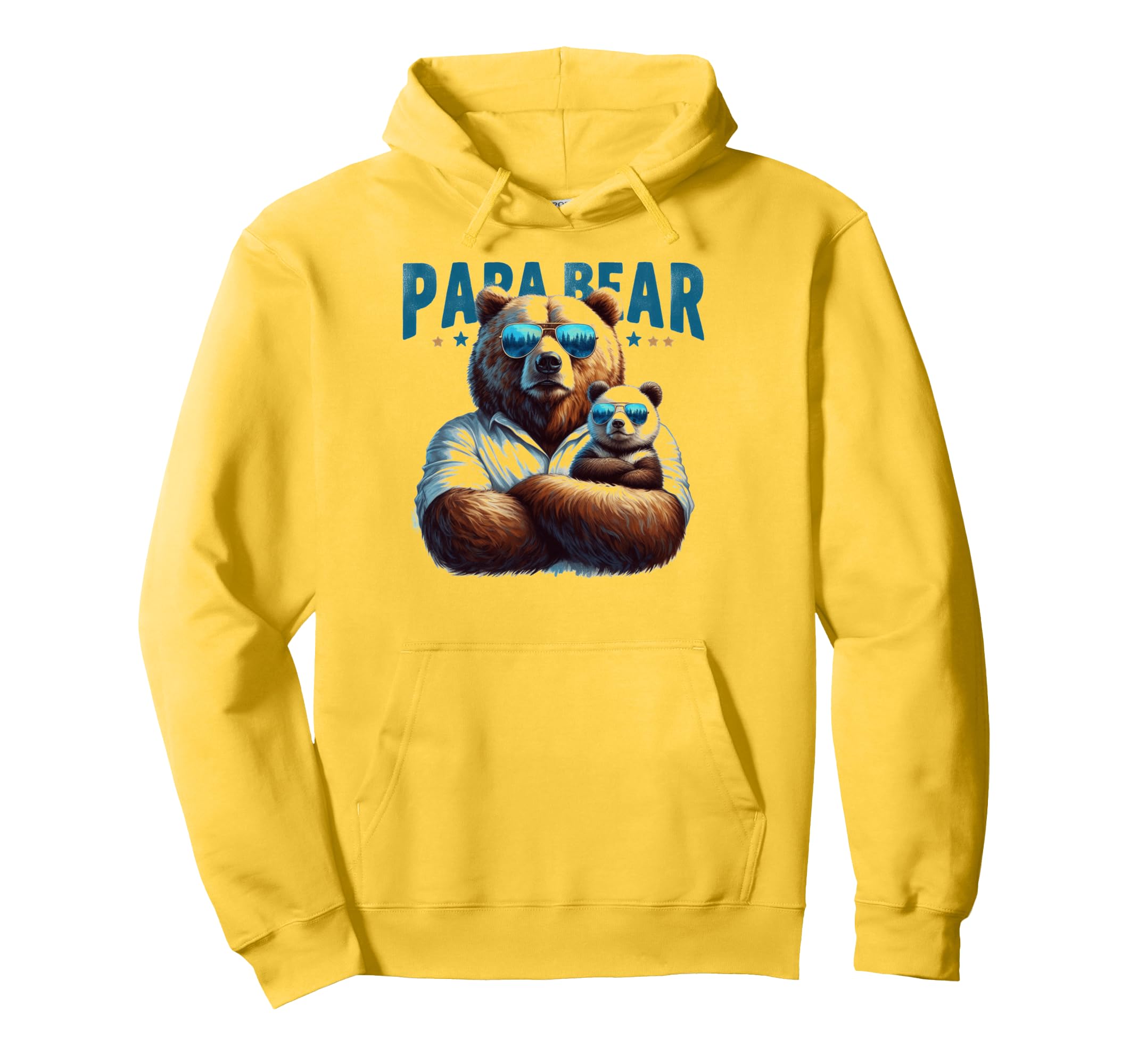 Papa Bear Funny Bears Animal Lover Dad Hoodie - Custom Art Print Men Women - T-Shirt, Sweatshirt, Hoodie