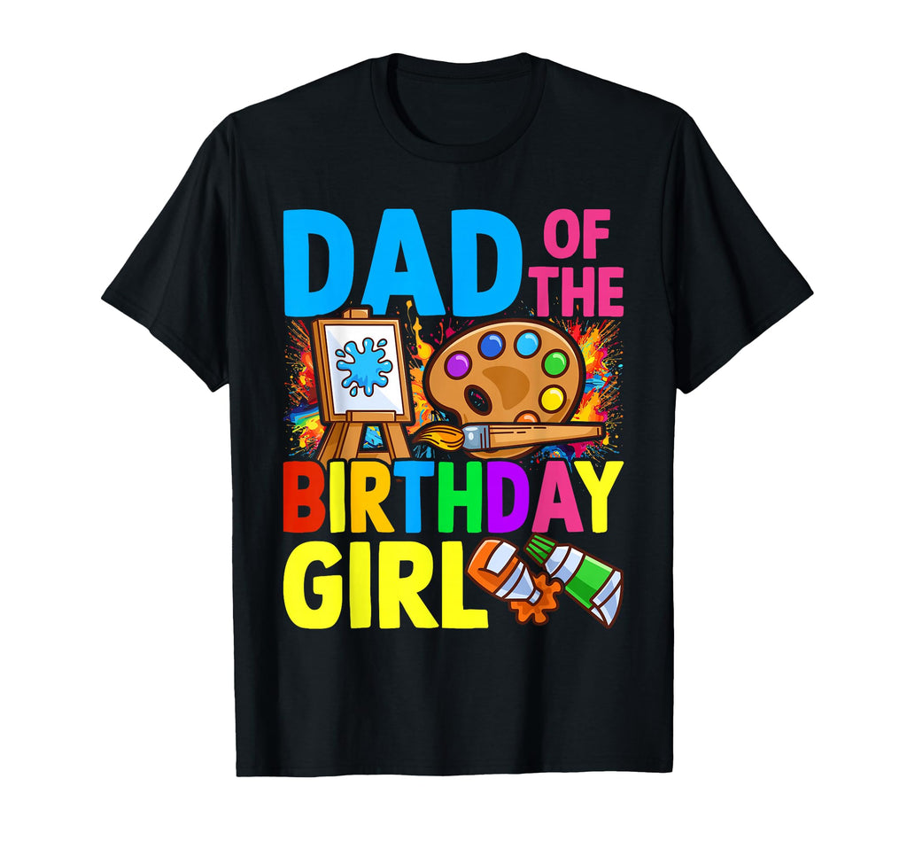 Dad Birthday Little Artist Paint B T-Shirt - Aesthetic Graphic Men Women - T-Shirt, Sweatshirt, Hoodie