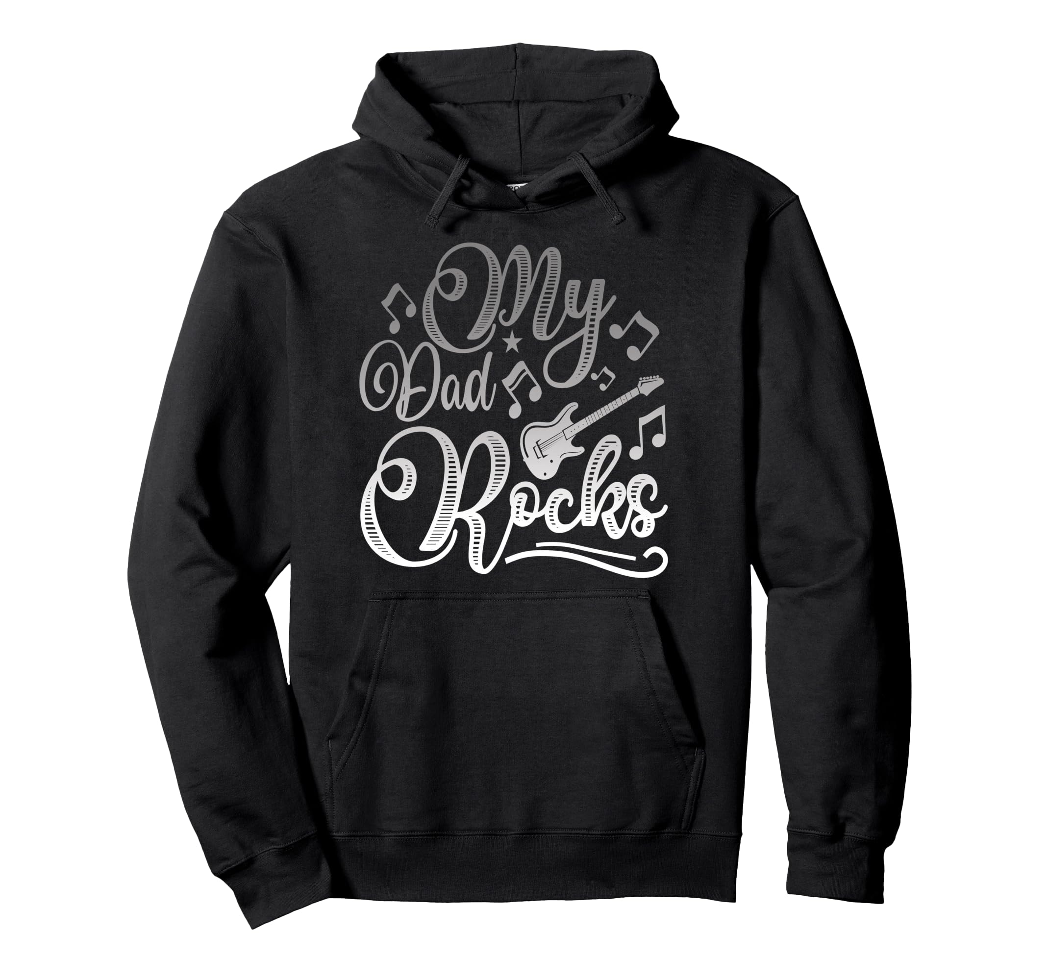My Dad Rocks Daddy Pa Fathers Day Hoodie - Streetwear Style for Adults - T-Shirt, Sweatshirt, Hoodie