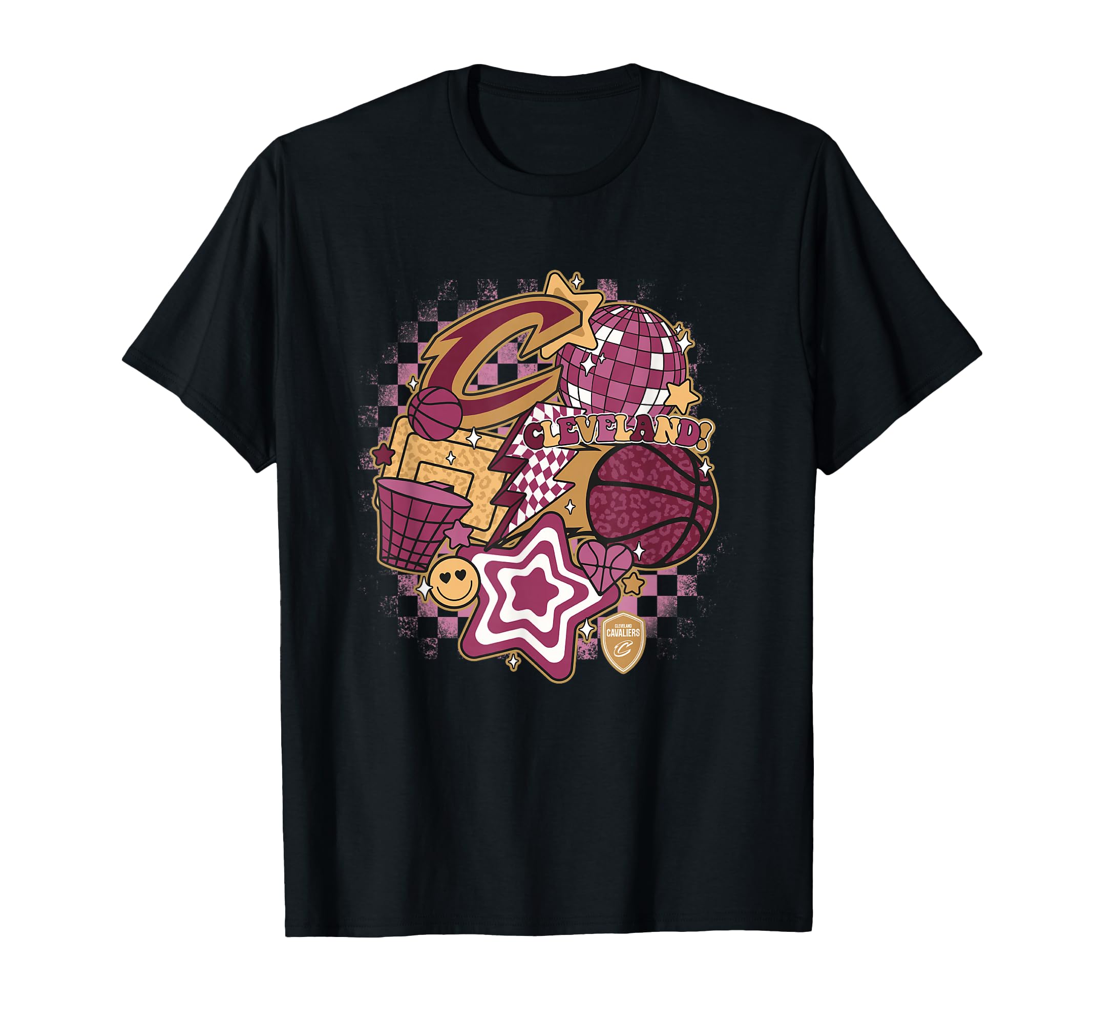 Nba Cleveland Cavaliers Psychedelic T-Shirt - Fun Novelty Design Men Women - T-Shirt, Sweatshirt, Hoodie