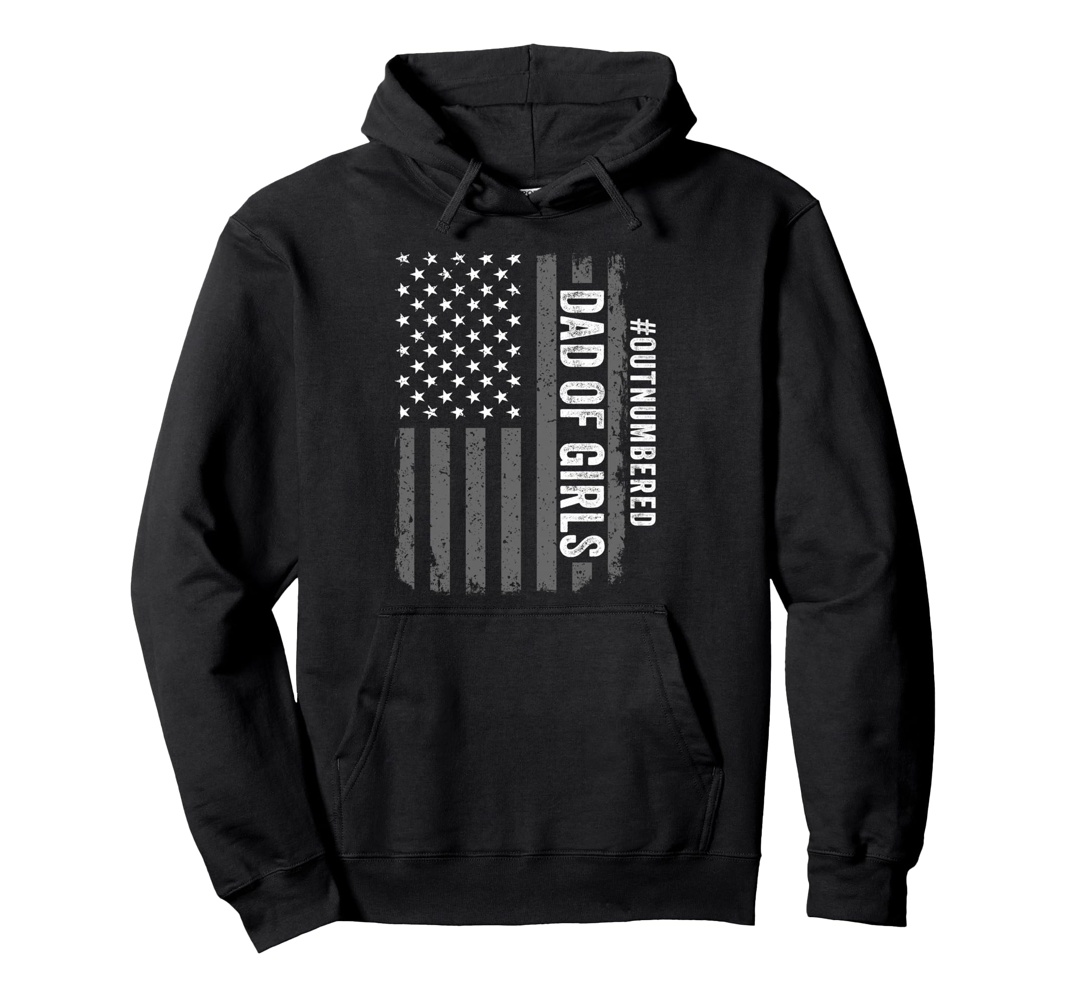 Dad Outnumbered Fathers Day 2025 Dad Hoodie - Graphic Print for Adults - T-Shirt, Sweatshirt, Hoodie
