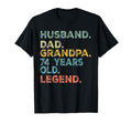 Husband Dad Grandpa 74 Year Old T-Shirt - Aesthetic Graphic for Adults - T-Shirt, Sweatshirt, Hoodie