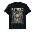 Retired Does Not Mean Forgot Veteran Dad T-Shirt - Graphic Print Unisex - T-Shirt, Sweatshirt, Hoodie