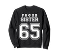 Number 65 Custom Proud Soccer Sweatshirt - Trendy Graphic for Adults - T-Shirt, Sweatshirt, Hoodie