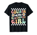 Cousin Birthday Family Groovy T-Shirt - Custom Art Print for Adults - T-Shirt, Sweatshirt, Hoodie