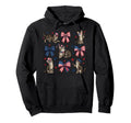 Patriotic Cat 4Th July Bow American Flag Hoodie - Streetwear Style Unisex - T-Shirt, Sweatshirt, Hoodie