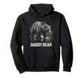 Daddy Bear Family Matching Dad Hoodie - Graphic Print Unisex - T-Shirt, Sweatshirt, Hoodie