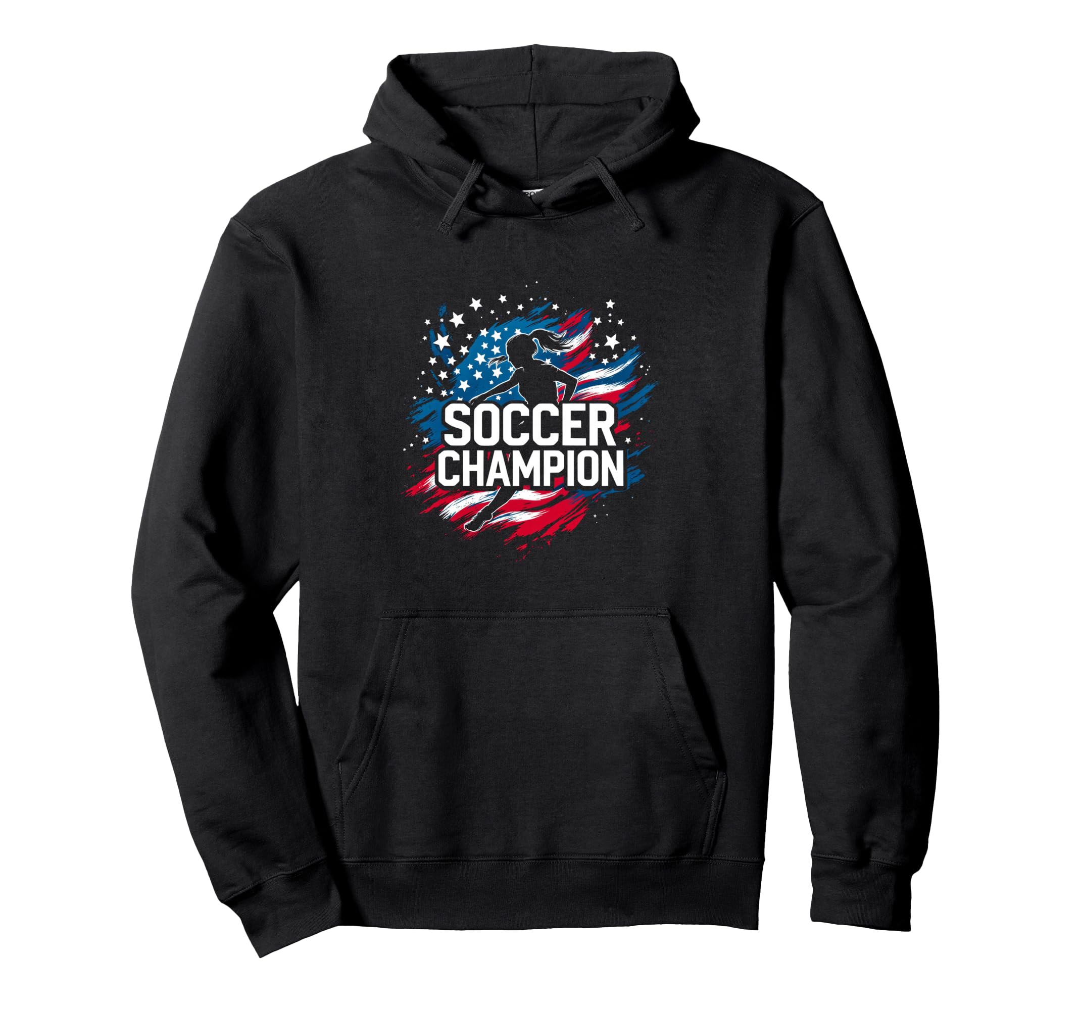 Soccer Champion Hoodie - Minimalist Print Men Women - T-Shirt, Sweatshirt, Hoodie