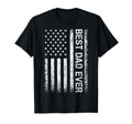 Best Dad Ever Us American Flag Gift T-Shirt - Minimalist Print Men Women - T-Shirt, Sweatshirt, Hoodie