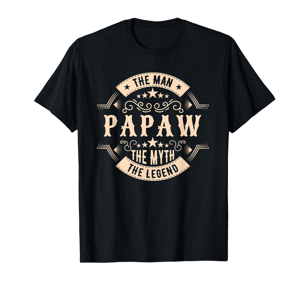 Papaw Myth Legend Dad Grandpa T-Shirt - Minimalist Print Men Women - T-Shirt, Sweatshirt, Hoodie