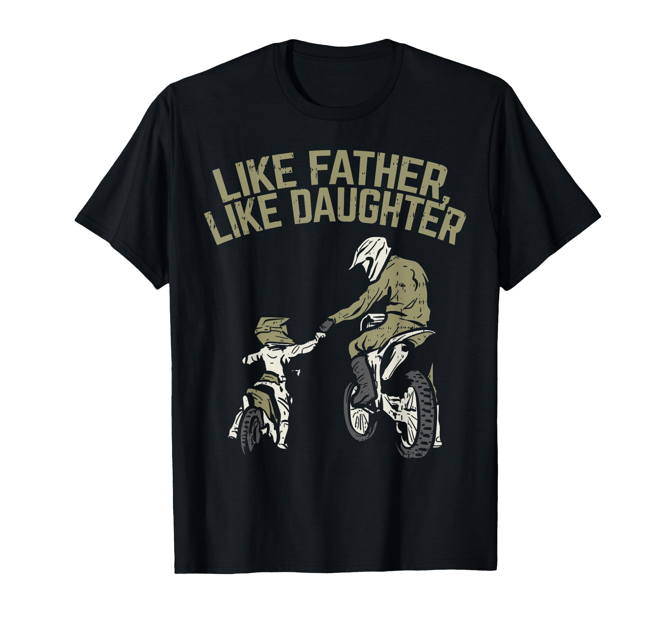 Like Father Daughter Dirt Bike T-Shirt - Custom Art Print Men Women - T-Shirt, Sweatshirt, Hoodie