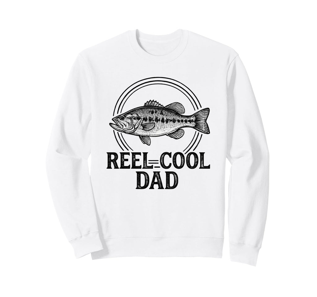 Reel Dad Funny Bass Fishing Sweatshirt - Fun Novelty Design Unisex - T-Shirt, Sweatshirt, Hoodie