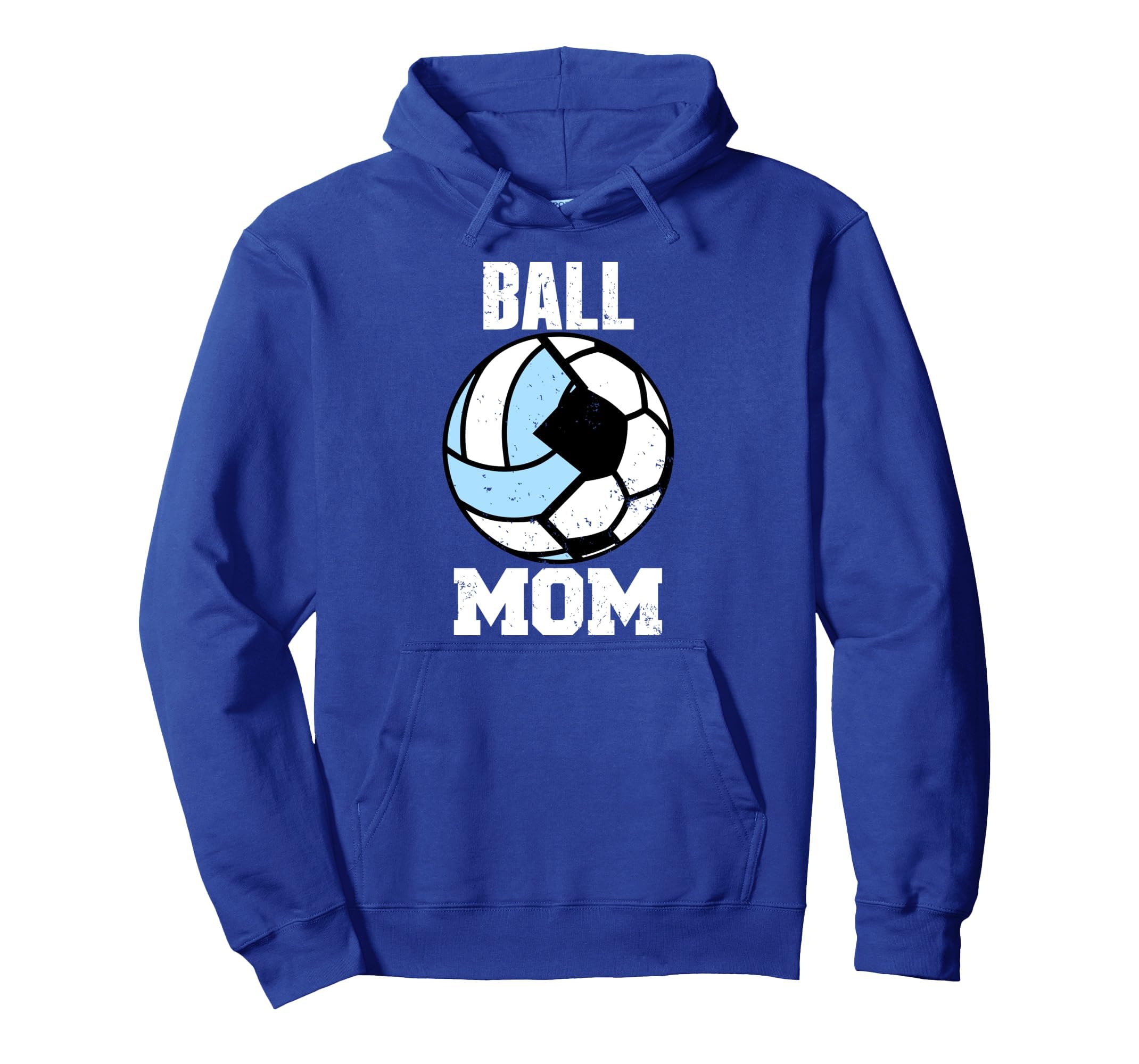 Ball Mom Funny Soccer Volleyball Mom Hoodie - Unique Graphic Unisex - T-Shirt, Sweatshirt, Hoodie