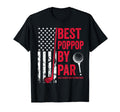 Best Poppop Par Usa Flag Golf T-Shirt - Fun Novelty Design for Adults - T-Shirt, Sweatshirt, Hoodie