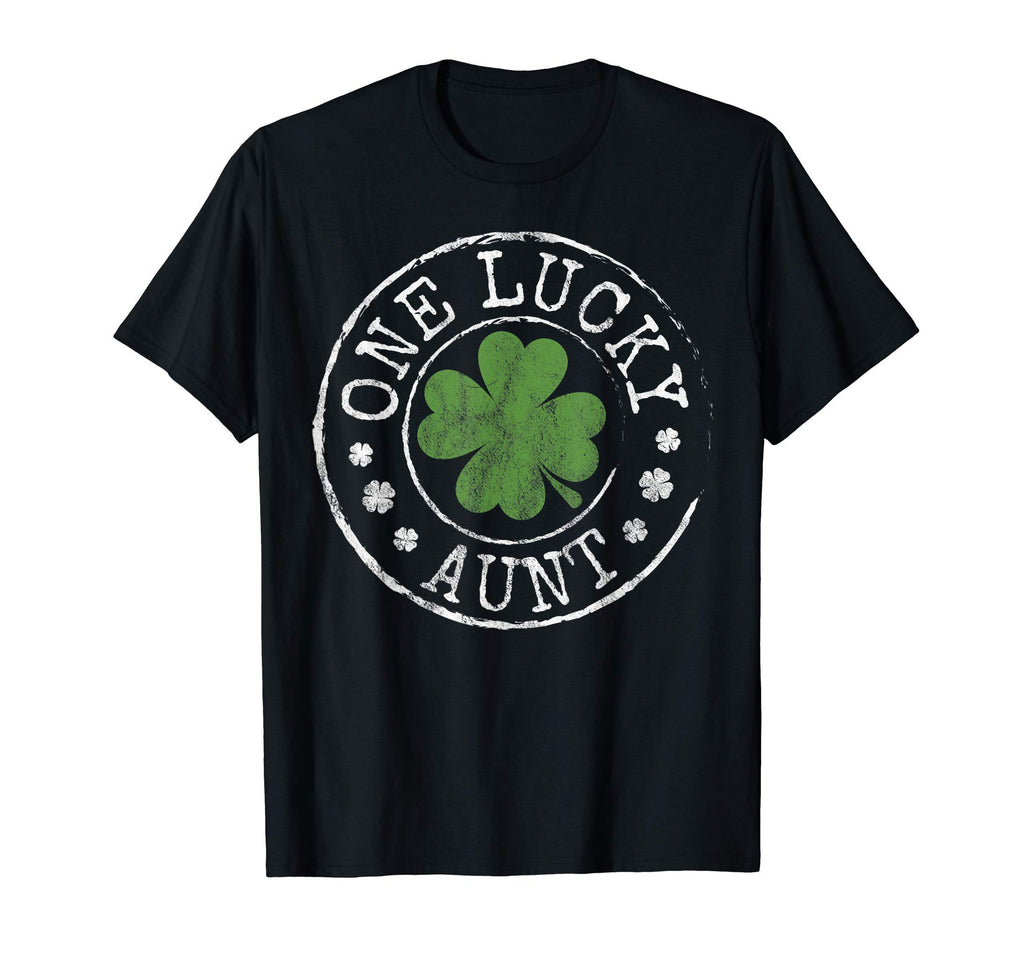 One Lucky Aunt Funny Sister Irish T-Shirt - Fun Novelty Design Unisex - T-Shirt, Sweatshirt, Hoodie