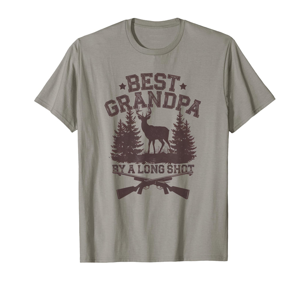 Best Grandpa Long Shot Deer T-Shirt - Casual Everyday Wear Men Women - T-Shirt, Sweatshirt, Hoodie